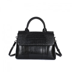 Crocodile Pattern Handbag Women Crossbody Bag Leather Satchel Purse