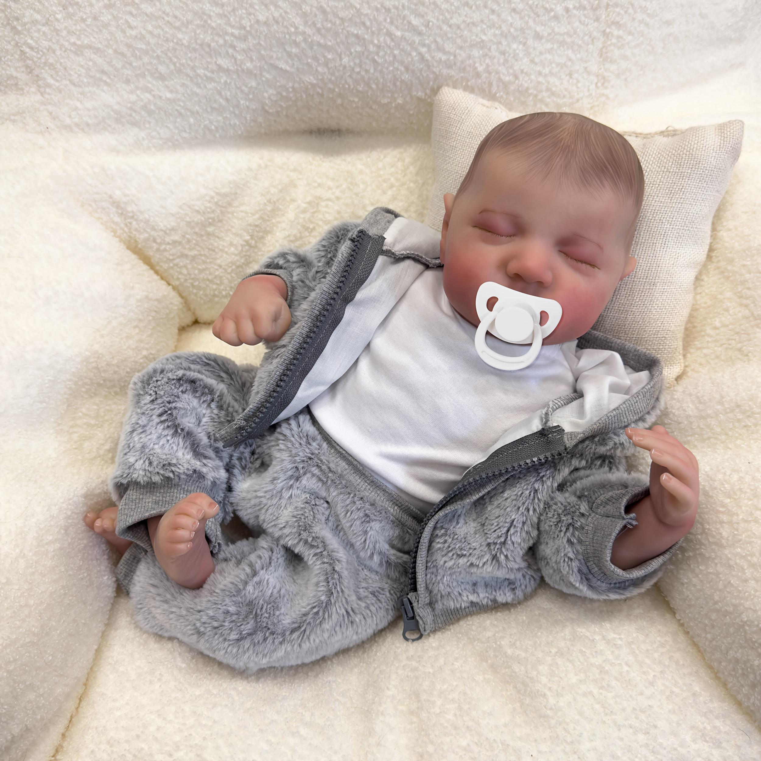 Reborn Baby Doll Boy Levi Soft Baby Newborn Realistic Doll