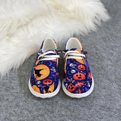 Girls Halloween Loafer Shoes Lightweight Comfortable Slip-On