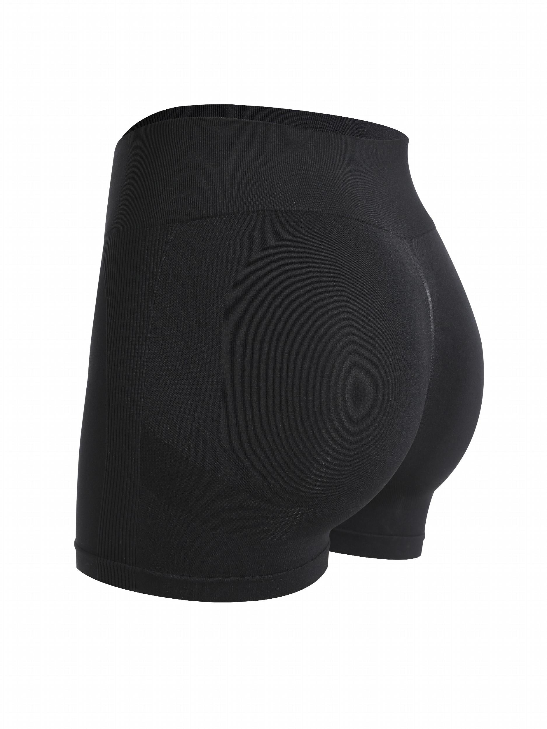 Sports Shorts Women's Plus Solid Hip Lifting High Rise