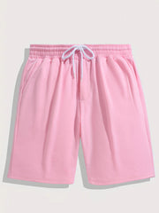 Men's Breathable Comfy Drawstring Shorts for Summer Gym Workout