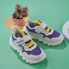 Breathable Kids Sneakers w/ Non Slip Soles & Hook Loop Closure
