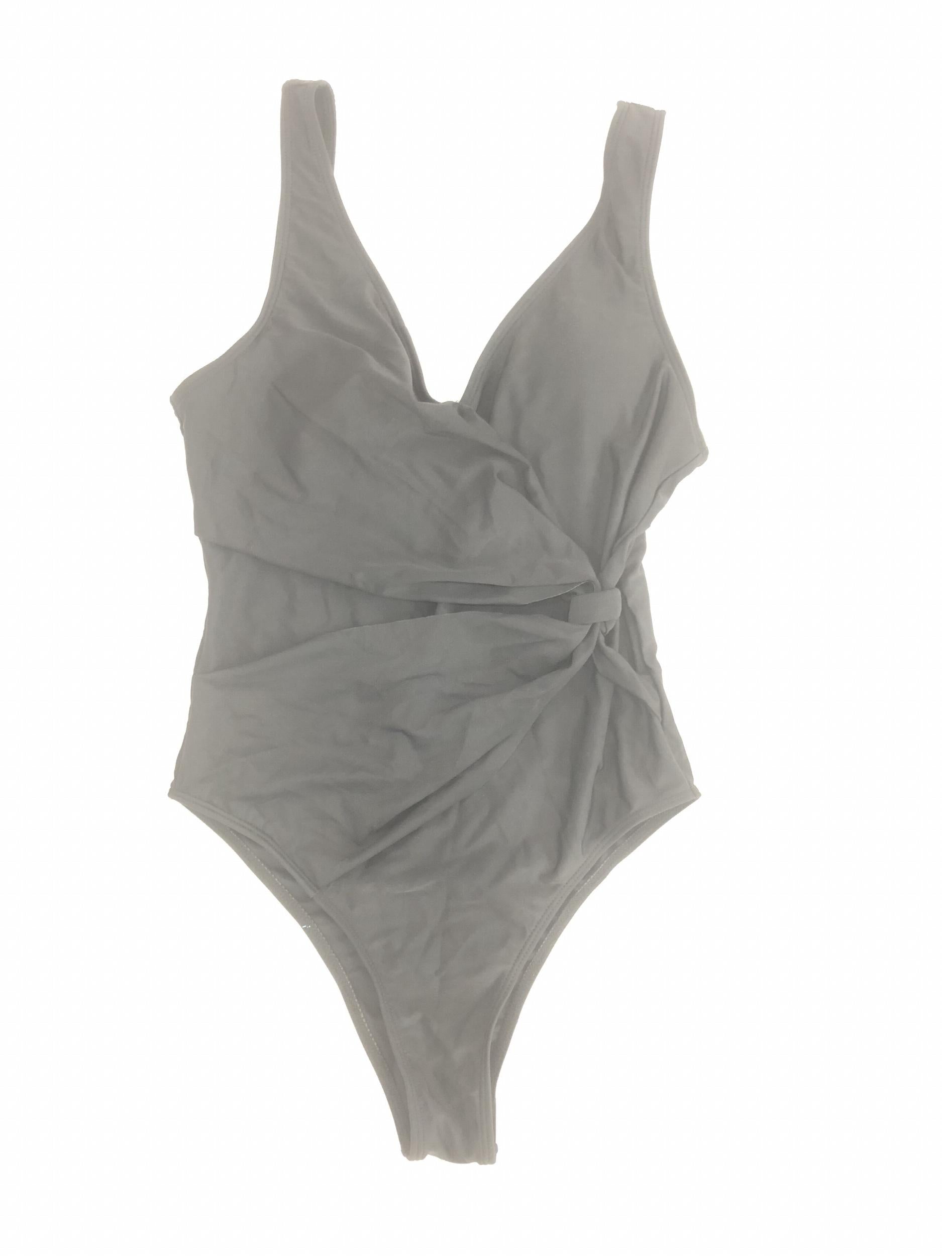 Ruched Knot High Cut One Piece Swimsuit for Women