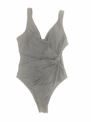 Ruched Knot High Cut One Piece Swimsuit for Women