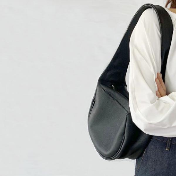 Simplicity Crossbody Bag in PU Leather for Women - Saddle Shoulder Messenger Bag