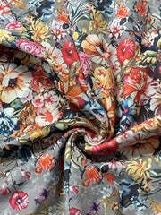 Floral Print Pocket Front Romper Casual Sleeveless Wide Leg Romper