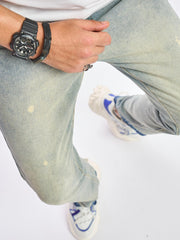 Loose Fit Distressed Denim Jeans Mens Casual Street Style Pants