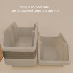 Large Stackable Storage Box Desk Organizer Room Decor Home Decor Kitchen Acce