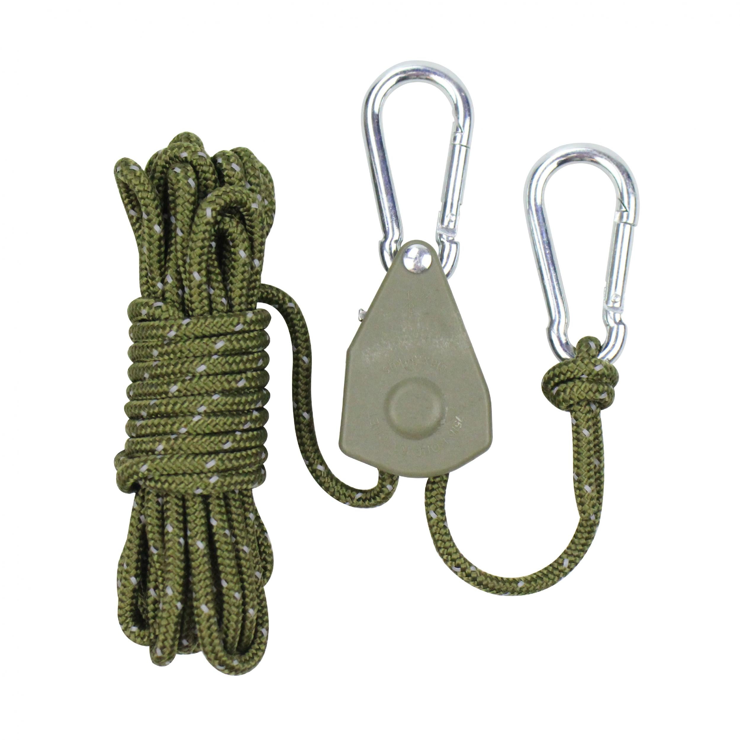 Adjustable Outdoor Canopy Wind Rope Tensioner with Metal Pulley