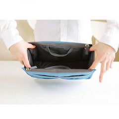 Women Travel Insert Handbag Organizer Purse Large Liner Cosmetic Storage