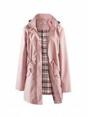 Hooded Zip Up Coat Casual Long Sleeve Coat For Fall & Winter