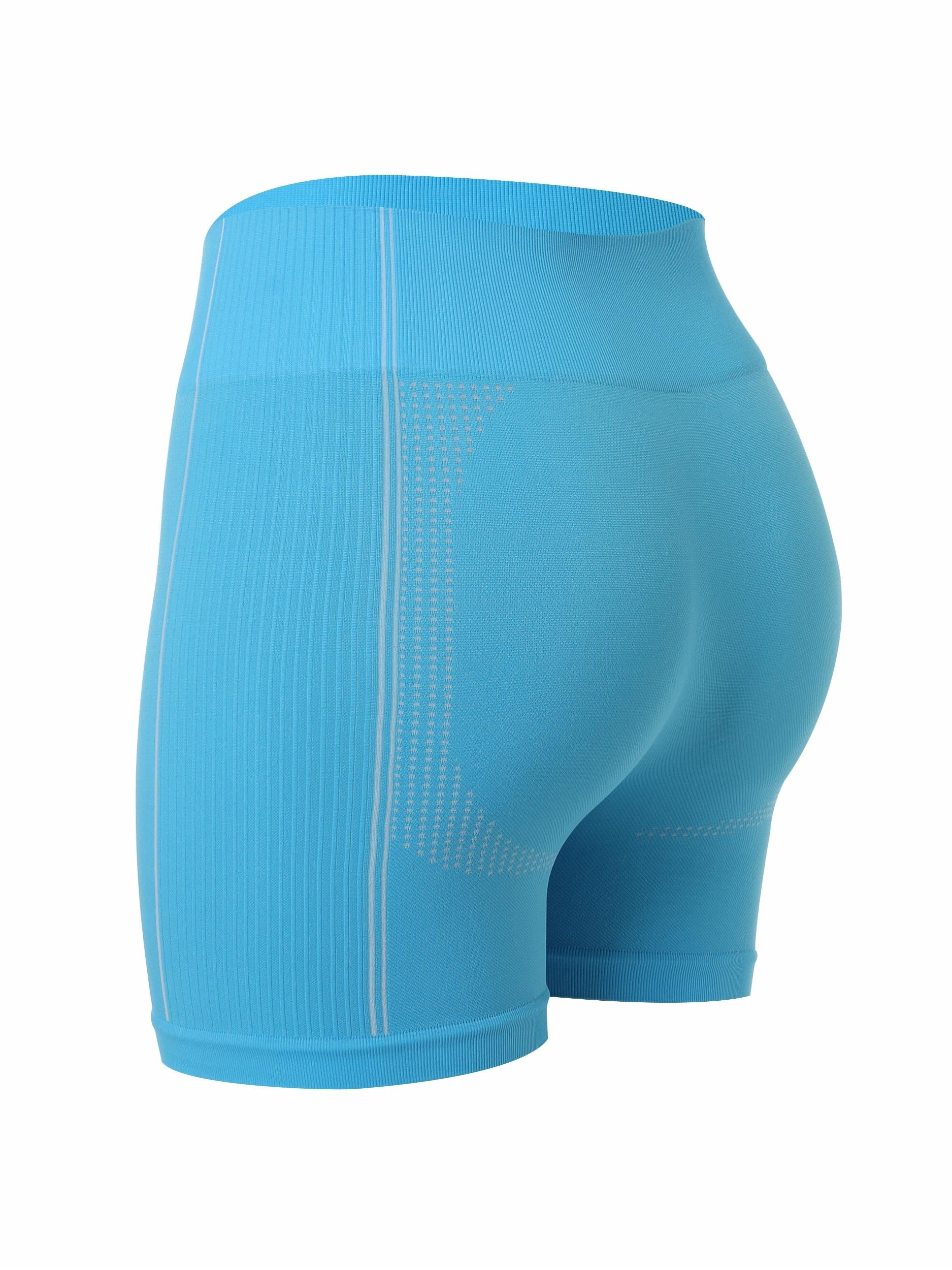 Women's Plus Solid High Rise Stretch Running Biker Shorts