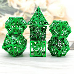 Hollow Octopus Metal Dice Set Polyhedral for Table Games
