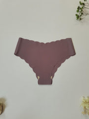 5pcs Scalloped Trim Briefs Stretchy Intimates Panties