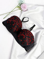 Lace Push Up Bra Comfy & Breathable Bow Tie Lingerie