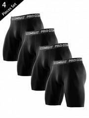 Men's High Elastic Compression Shorts for Sports Gym Running