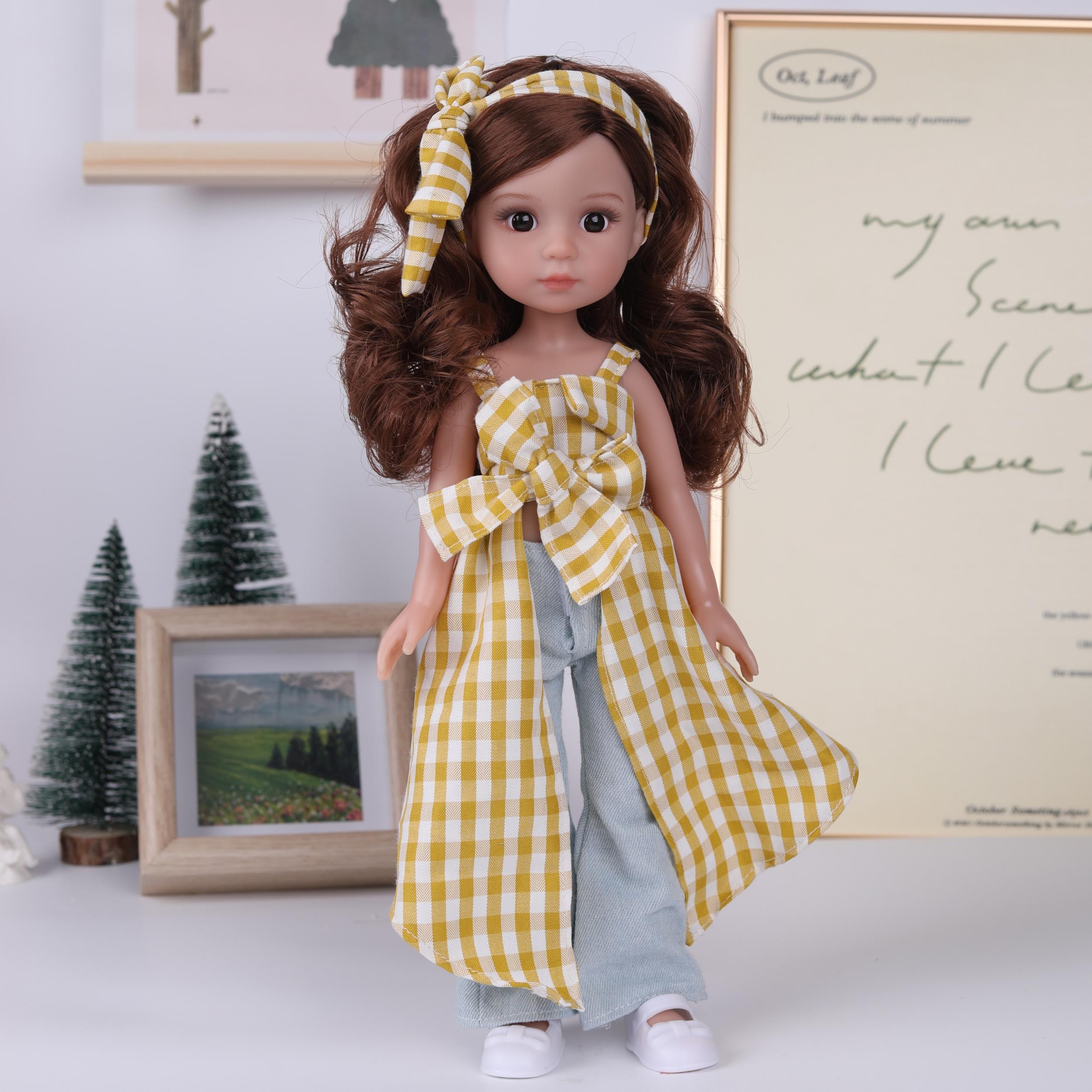 AKODEERD Princess Doll Brown Hair & Eyes Vinyl Skin Stylish Outfits