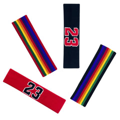 Unisex Number 23 City Names Knit Sports Headband - Pack of 1