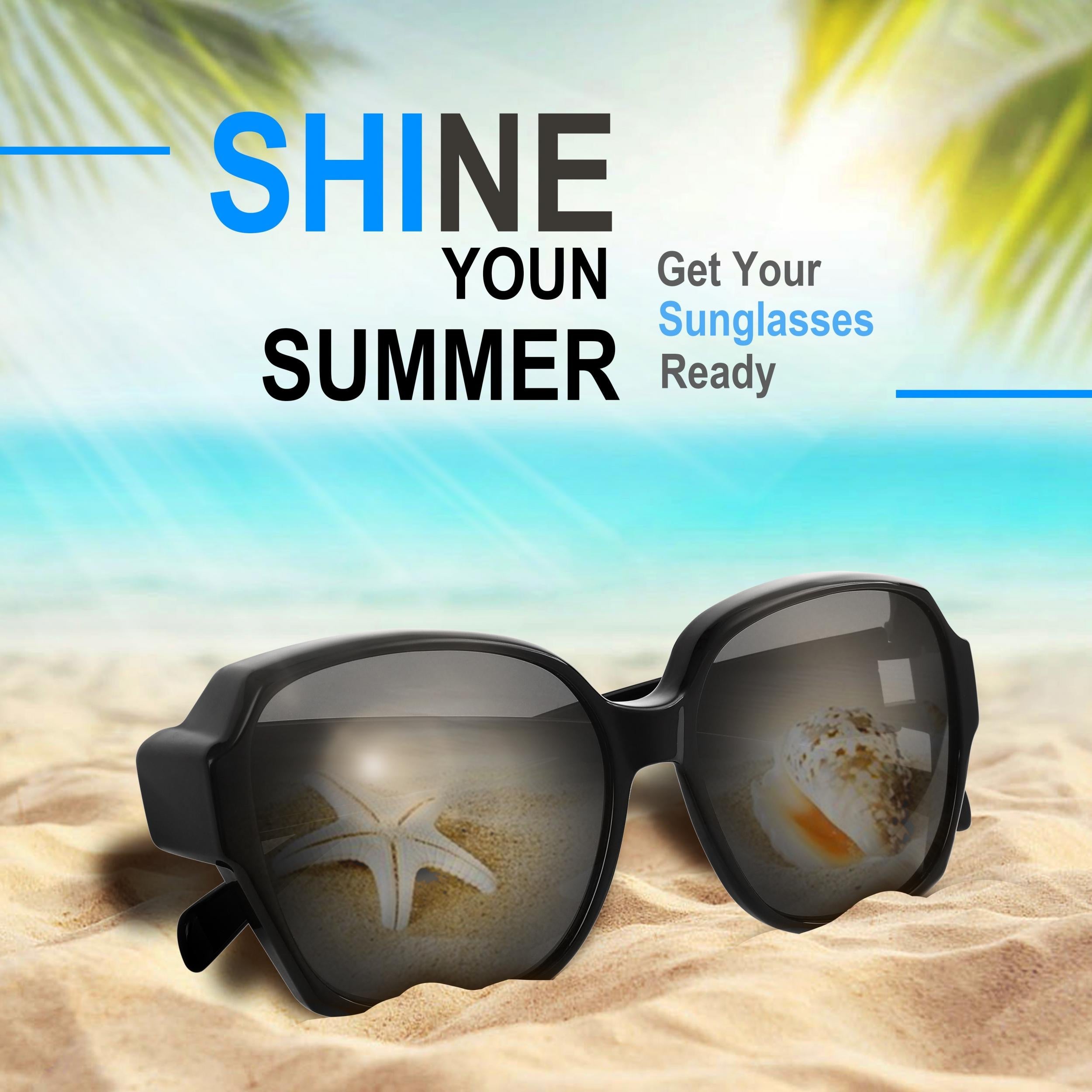 Men's Polarized Oversized Sunglasses UV400 Protection