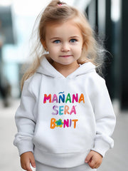 Kid's Letters Print Long Sleeve Hoodie & Pants Set Sporty Clothes