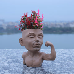 Resin Mr Fitness Vase Children's Room Decor