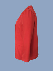 Basic Blazer Solid Long Sleeve Lapel Collar Workwear Blazer