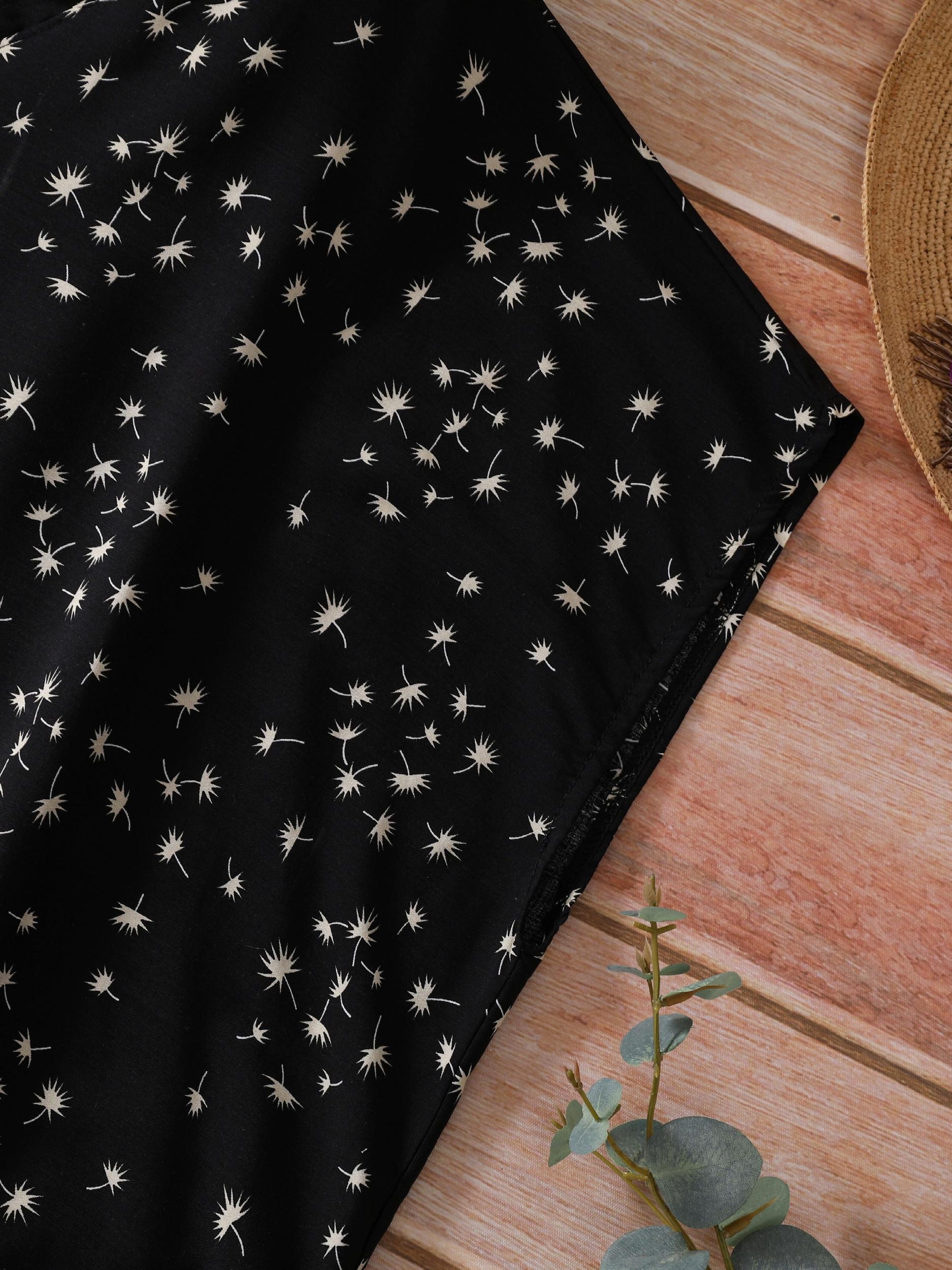 Floral Print V Neck Tank Dress Plus Size