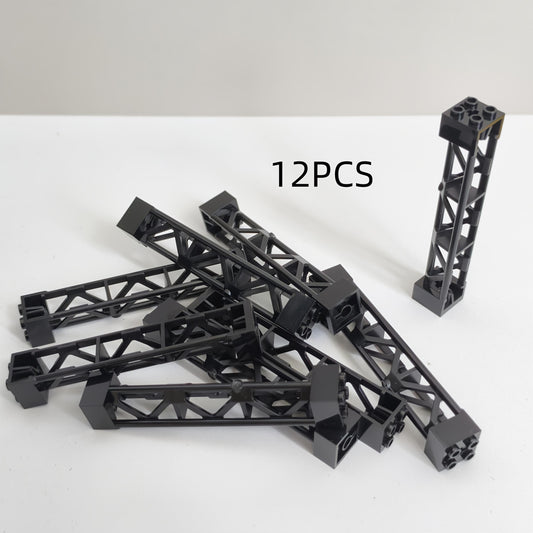 12pcs 2X2X10 Support Blocks for Building Bridges Train Tracks Tower Buildings