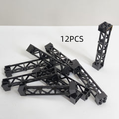 12pcs 2X2X10 Support Blocks for Building Bridges Train Tracks Tower Buildings