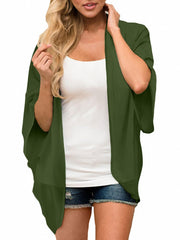 Sheer V Neck Chiffon Blouse Women's Swimwear & Clothing