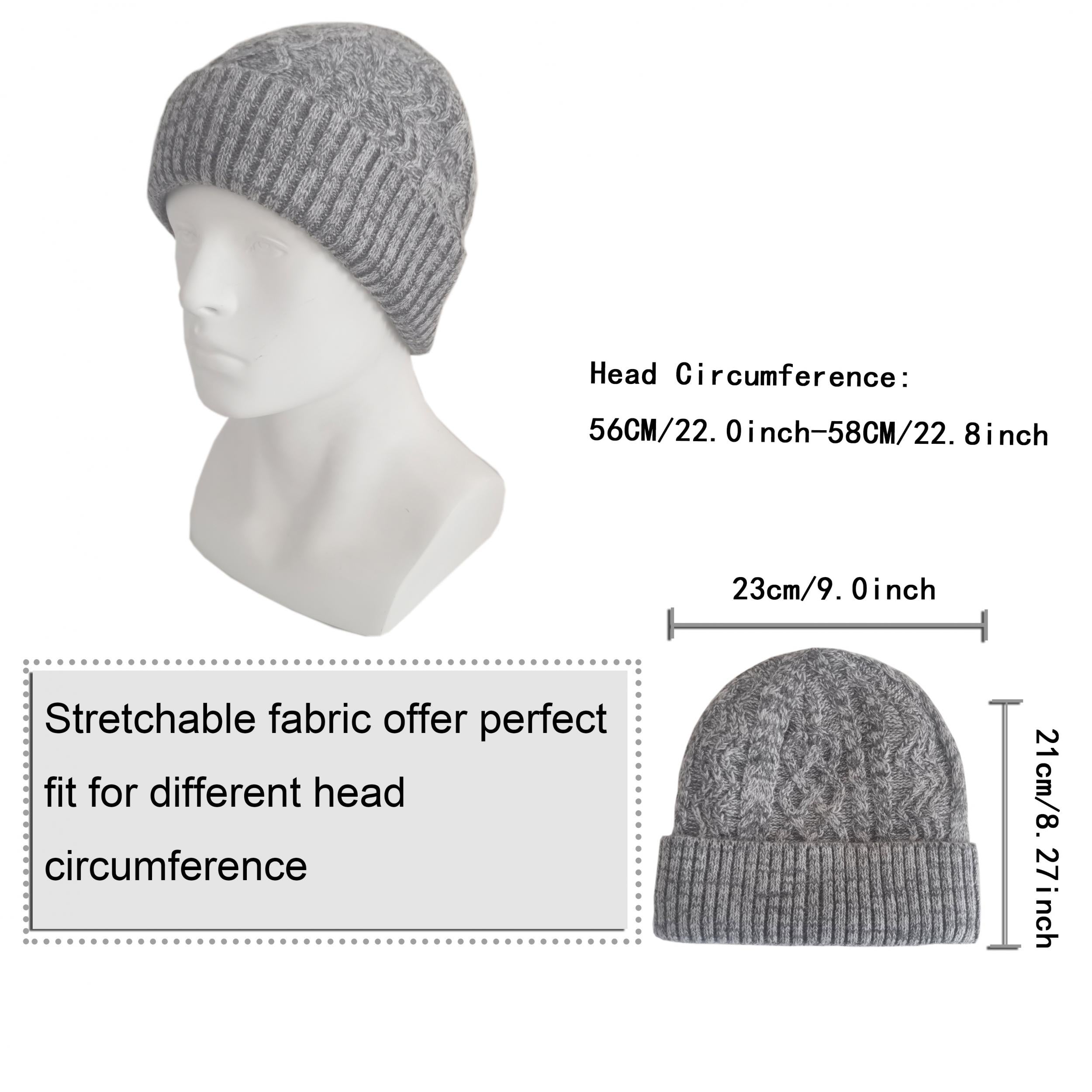 Winter Knitted Beanie Hat Ear Protection Warm Hat
