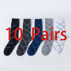 Antibacterial Crew Socks Men's Business Socks All Seasons