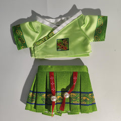 Cotton Doll Antique Clothing Lady Suit - Charm Details