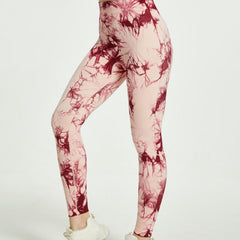 Tie Dye High Stretch Leggings High Waist Yoga Pants Women's Activewear