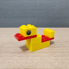 MOC Yellow Duck DIY Assembly Shapes Develops Intelligence Toy
