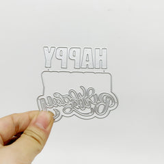 1pc Happy Birthday DIY Metal Embossing Scrapbooking Cutting Die