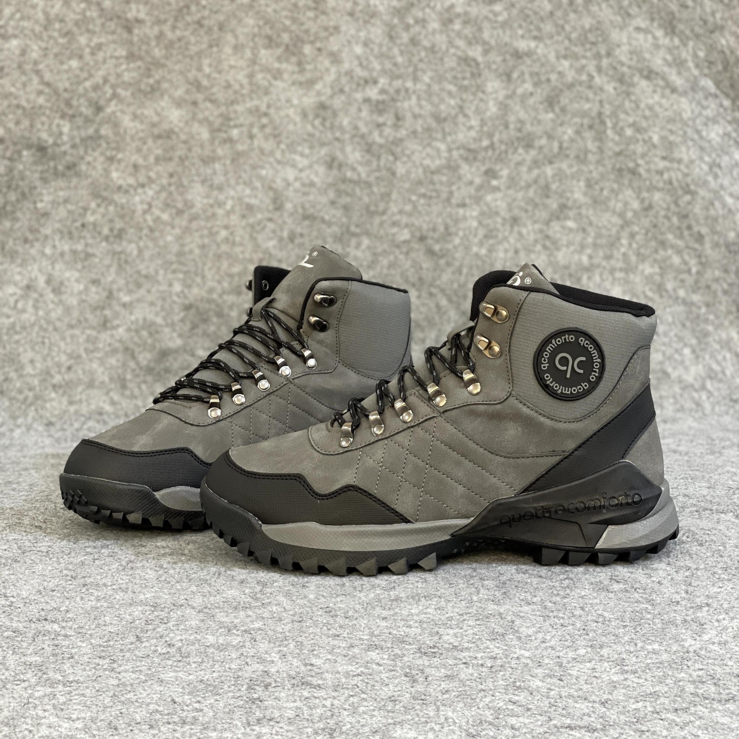 Men's Hiking Boots Non Slip Lace Up Sneakers for Winter & Autumn