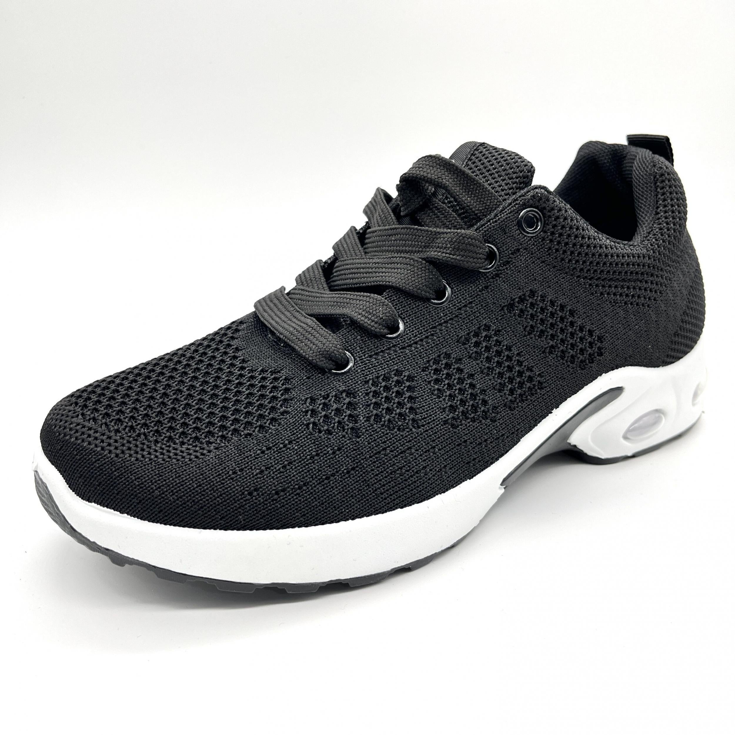 Women's Air Cushion Knit Sports Shoes Low Top Running Tennis Sneakers