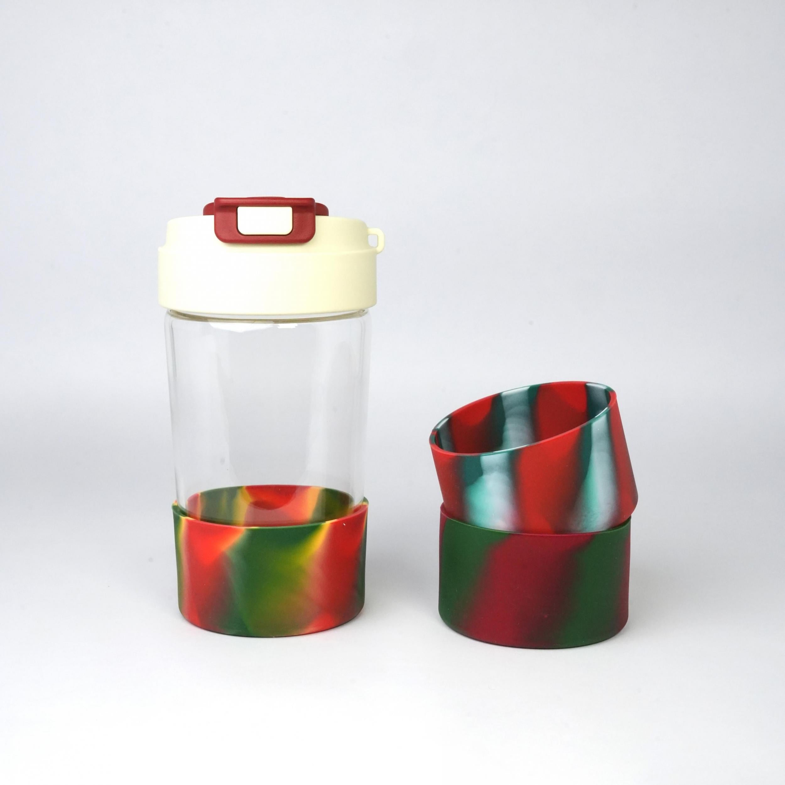 Rainforest Series Silicone Cup Base Sleeve Insulation Cover
