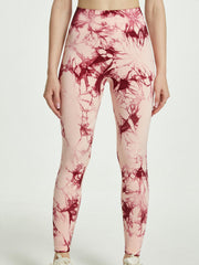 Tie Dye Fitness High Strech Sports Leggings High Waist Yoga Running Tight Pants