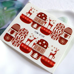 Christmas Water Nail Art Stickers Decals