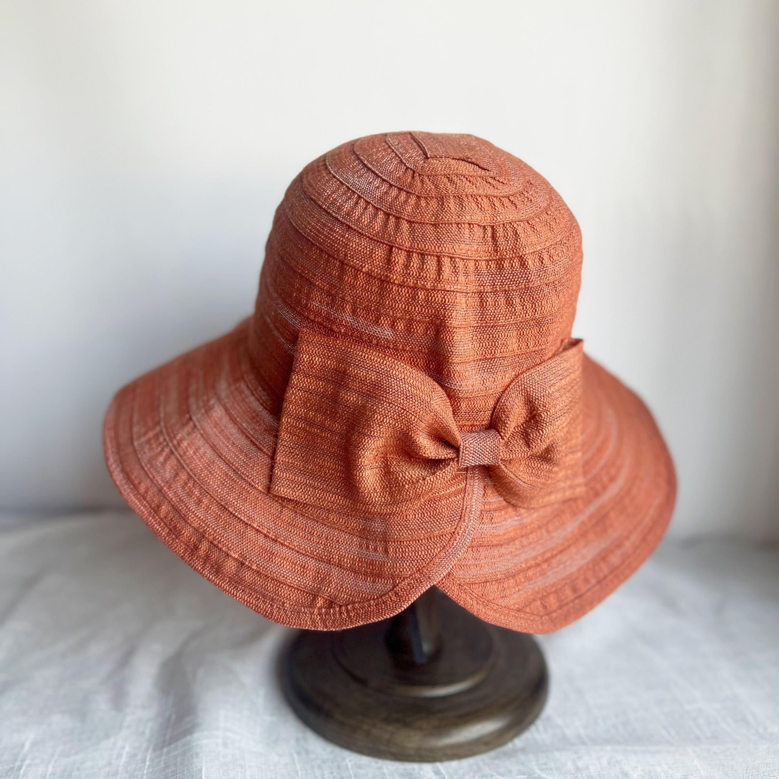 Bowknot Decor Bucket Hat Solid Basin Hat Foldable Sunshade Travel Beach Hats
