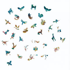 3D Chameleon Wooden Puzzle Model Assembly 4mm Thickness