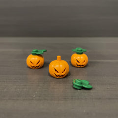 Halloween Pumpkin Building Blocks DIY Accessories Mixed Colors