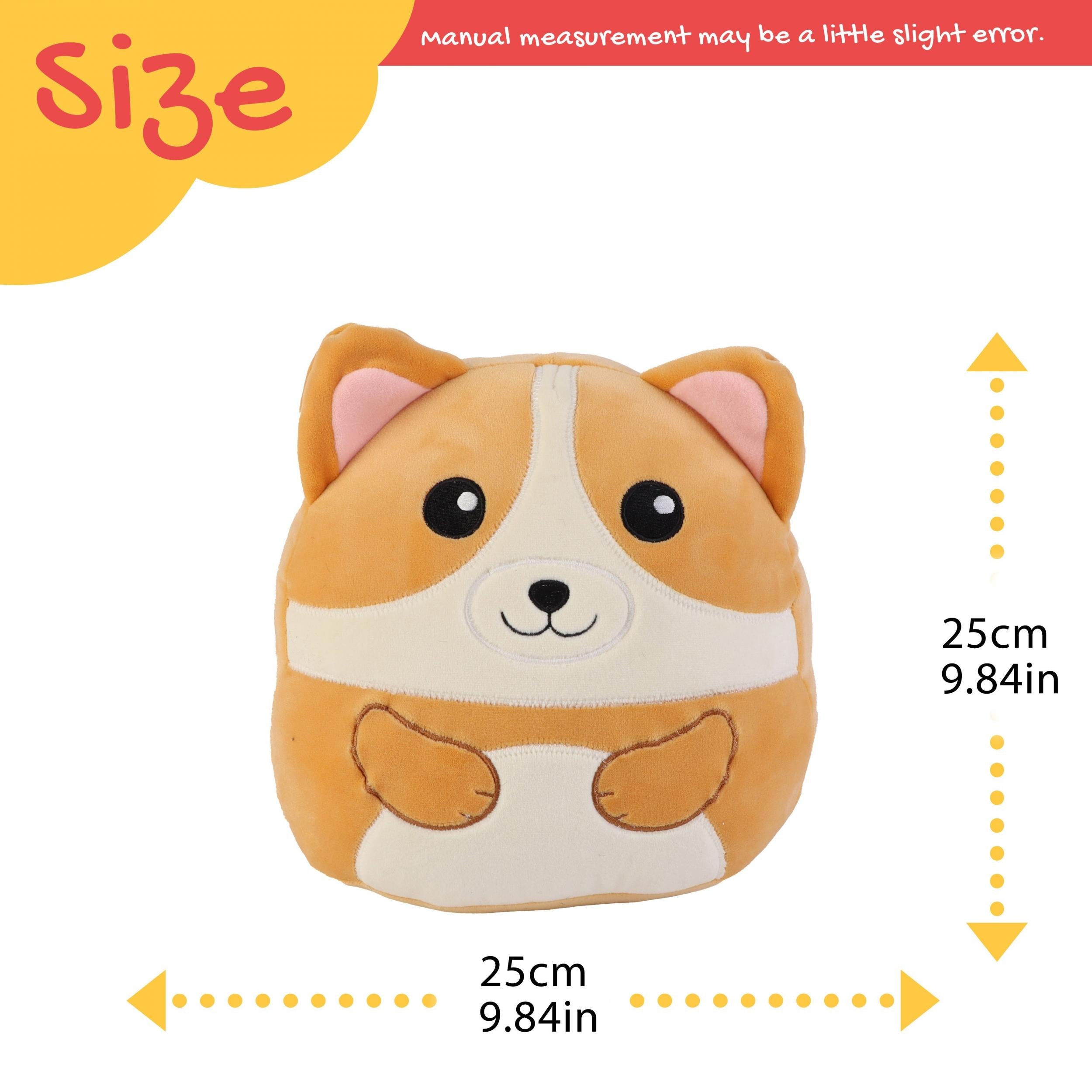 9 84inch Corgi Plush Pillow Corgi Stuffed Animals Hugging Plush Squishy Toy