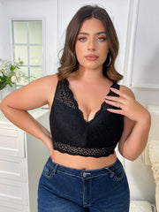 Sexy Floral Lace V Neck Bra