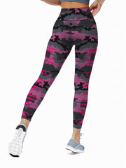 Slim Fit All Over Print Yoga Pants for Women