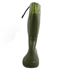 Waterproof PVC Flat Rain Boots Lightweight Comfortable Drawstring Shoes