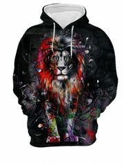 Eagle Print Hoodie Men's Graphic Sweatshirt