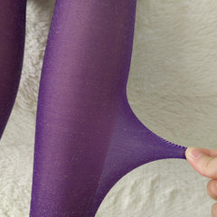 3 Pack Opaque Elastic Tights High Waist Slim Footed Pantyhose